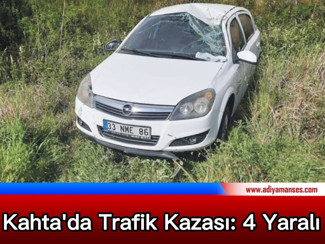 Kahta'da Trafik Kazası 4 Yaralı