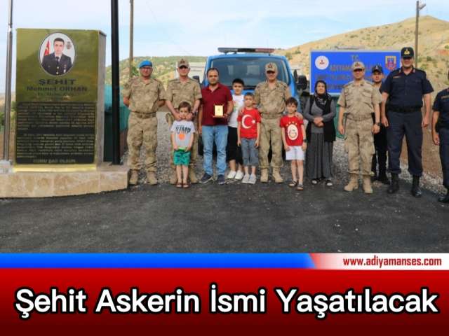 Şehit Askerin İsmi Yaşatılacak