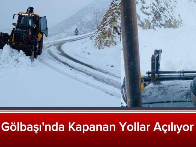 Gölbaşı'nda Kapanan Yollar Açılıyor