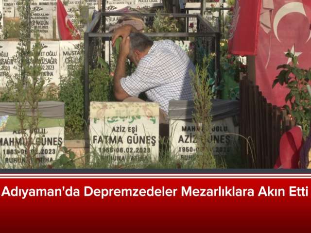 Depremzedeler Mezarlıklara Akın Etti