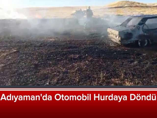 Adıyaman'da Otomobil Hurdaya Döndü