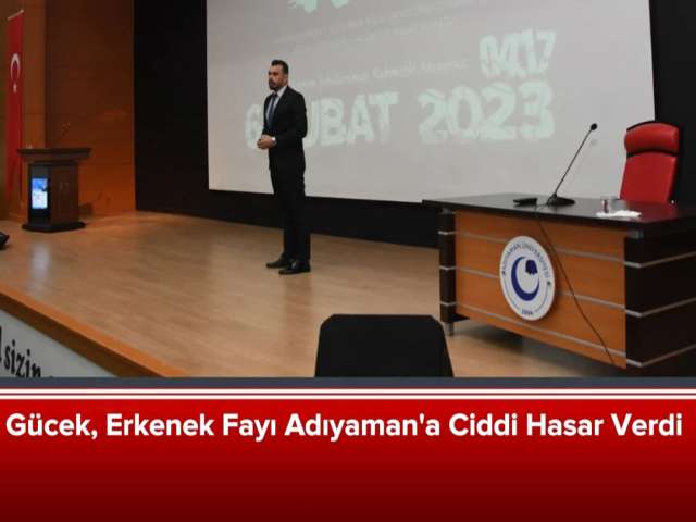 Erkenek Fayı Adıyaman'a Ciddi Hasar Verdi