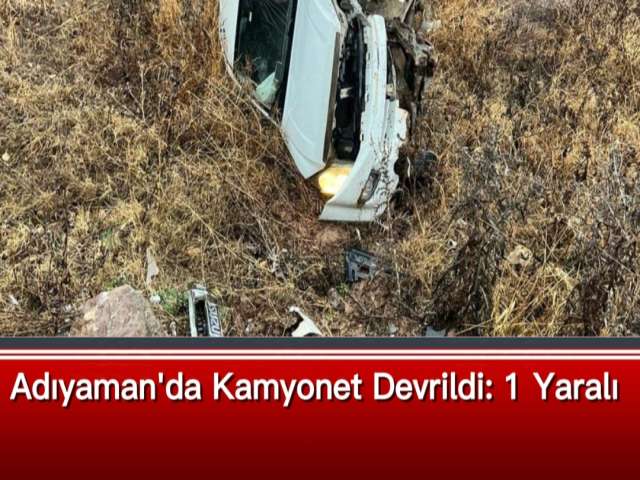 Kamyonet Şarampole Devrildi 3 Yaralı