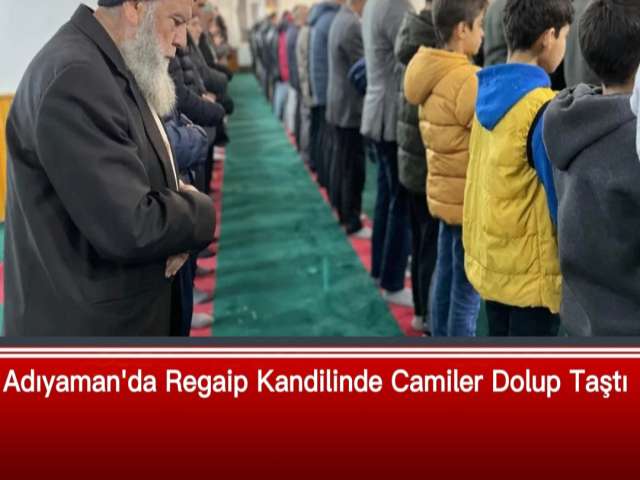 Kandilde Camiler Dolup Taştı