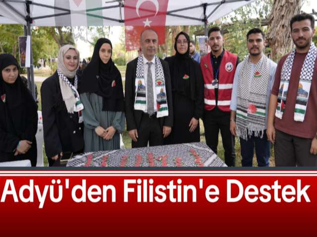 Adyü'den Filistin'e Destek