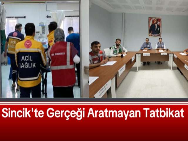 Sincik'te Gerçeği Aratmayan Tatbikat