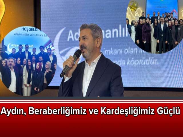 Bakan Yardımcısı Aydın'dan Birlik Mesajı