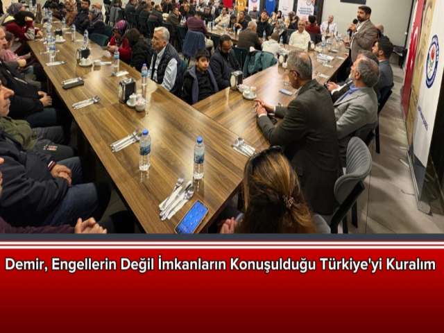 Başkan Demir'den Engelliler Günü Mesajı