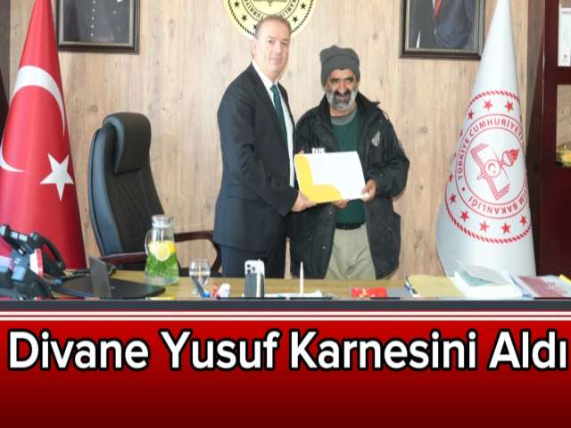 Divane Yusuf Karnesini Aldı