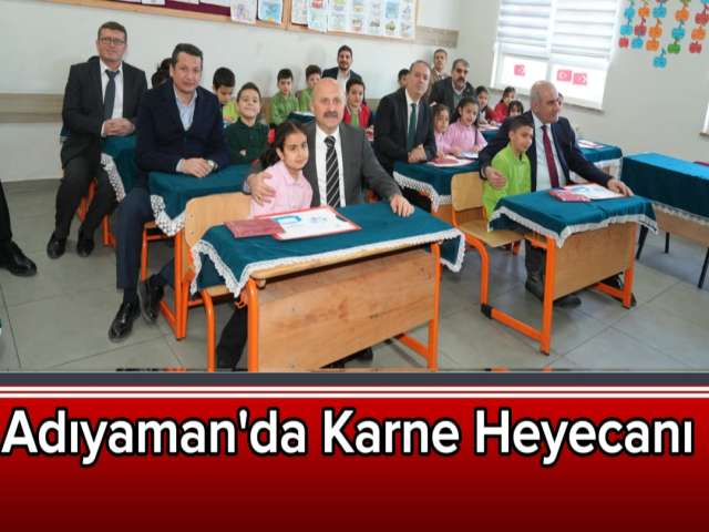 Adıyaman'da Karne Heyecanı