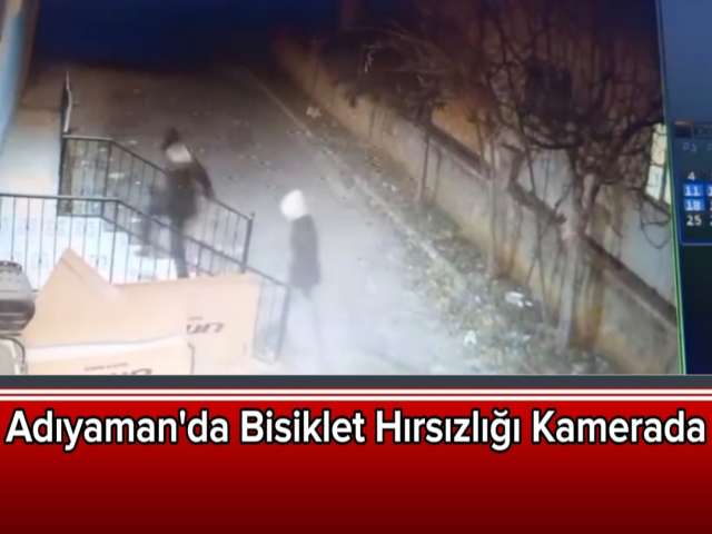 Adıyaman Bisiklet Hırsızlığı Kamerada