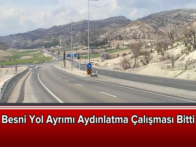 Aydınlatma Çalışması Tamamlandı
