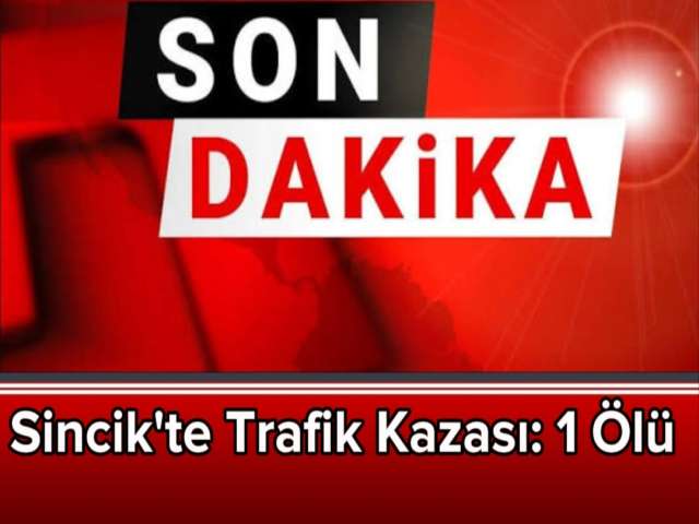 Sincik'te Trafik Kazası 1 Ölü