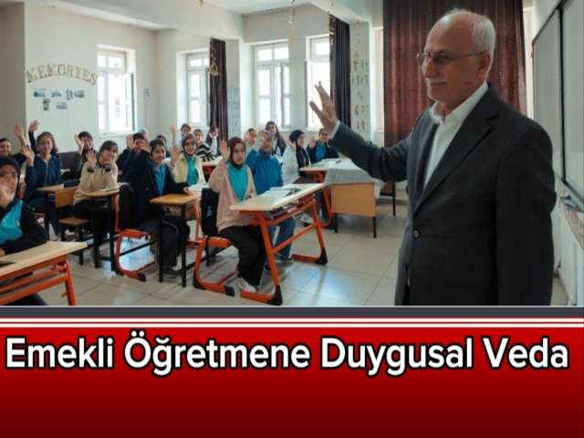 Emekli Öğretmene Duygusal Veda