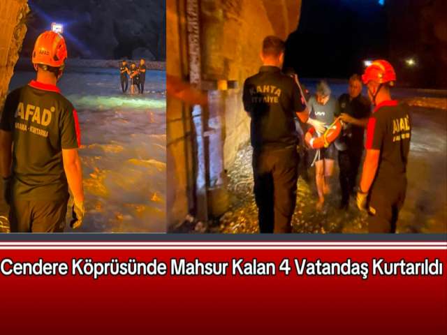 Mahsur Kalan Vatandaşlar Kurtarıldı