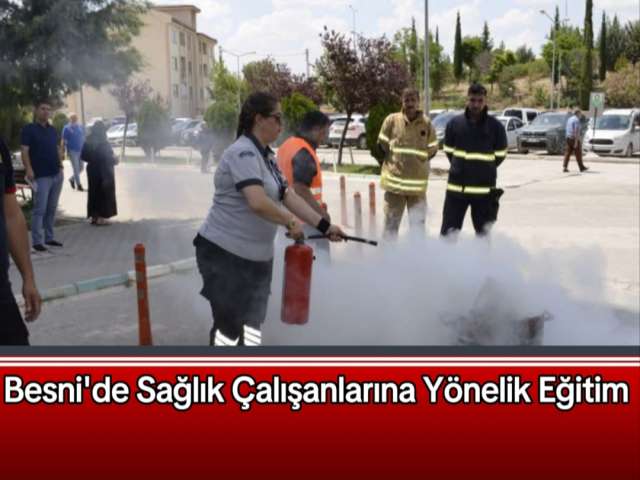 Besni'de Yangın Tatbikat