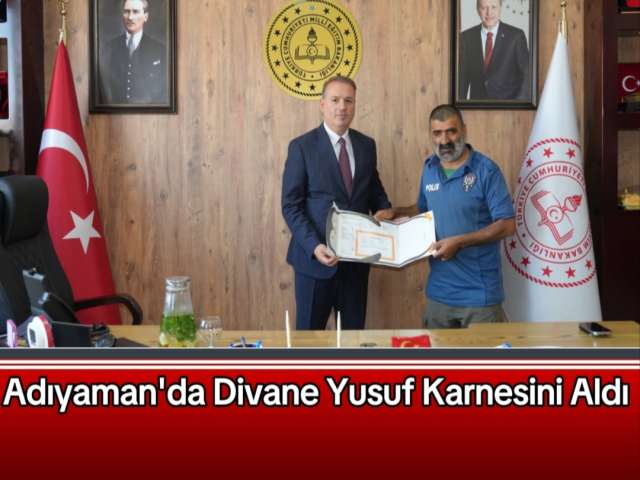 Divane Yusuf Karnesini Aldı