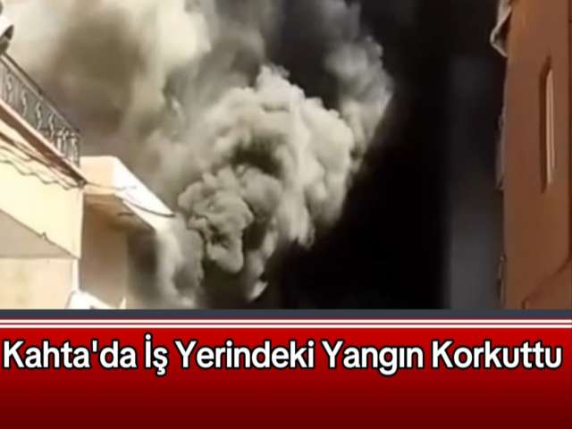 Kahta'da Yangın Korkuttu