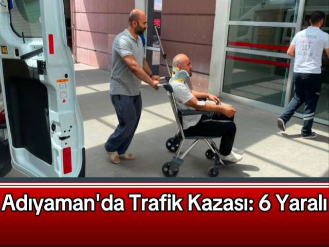 Kahta Yolunda Kaza 6 Yaralı